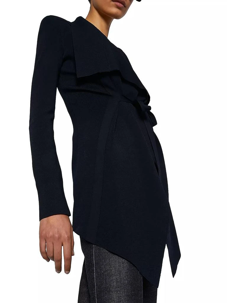 Scanlan Theodore Crepe Knit Draped Jacket 4
