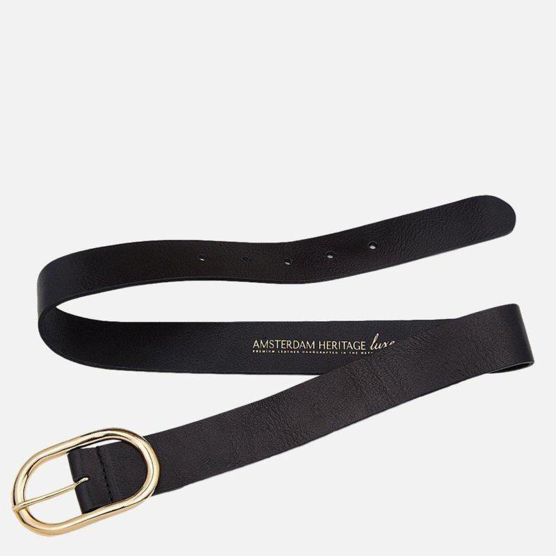 Amsterdam Heritage Daphne Oval Buckle Leather Belt