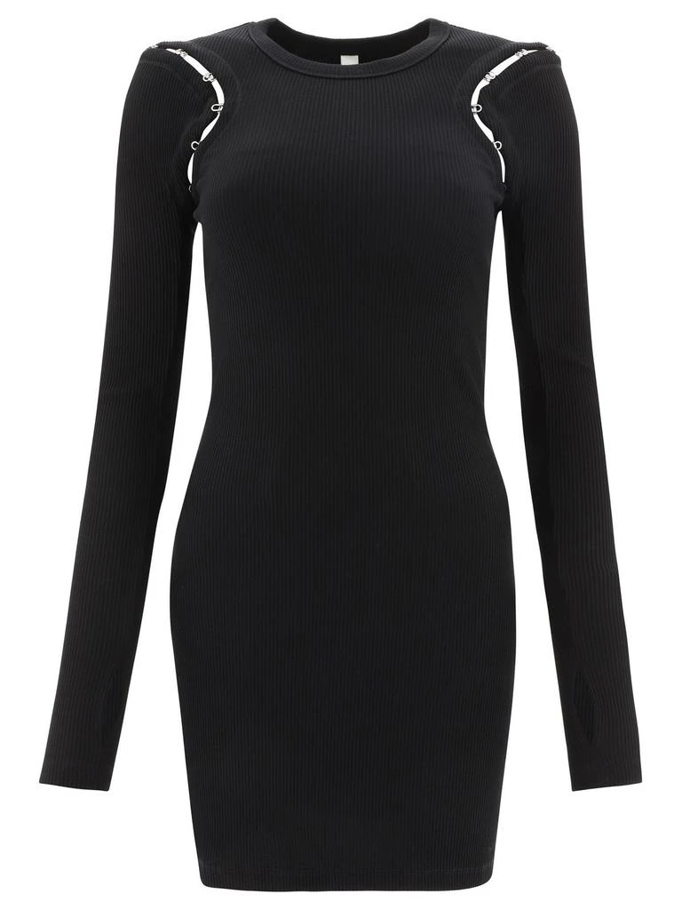 Dion Lee Dion Lee Hook And Eye Ribbed Crewnck Mini Dress 1
