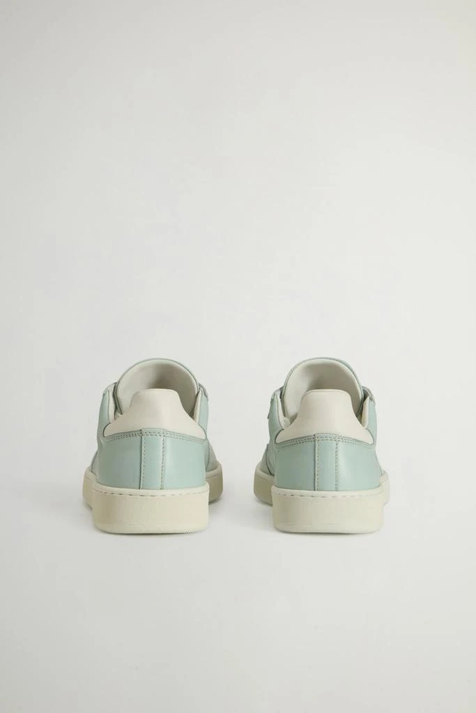 Woolrich Swing Court Leather Sneakers with Suede Details - Women - Green 3