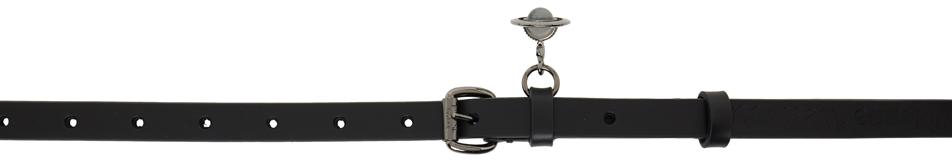 Vivienne Westwood Black Alex Charm Belt