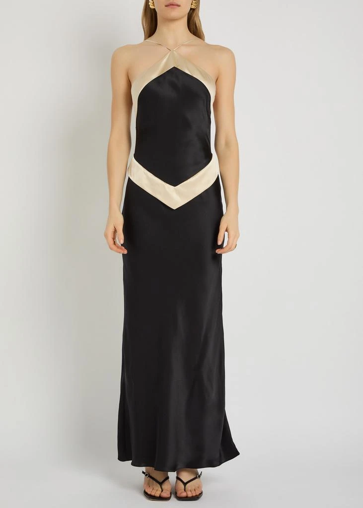 black maxi dress sequin Lorena Maxi Dress