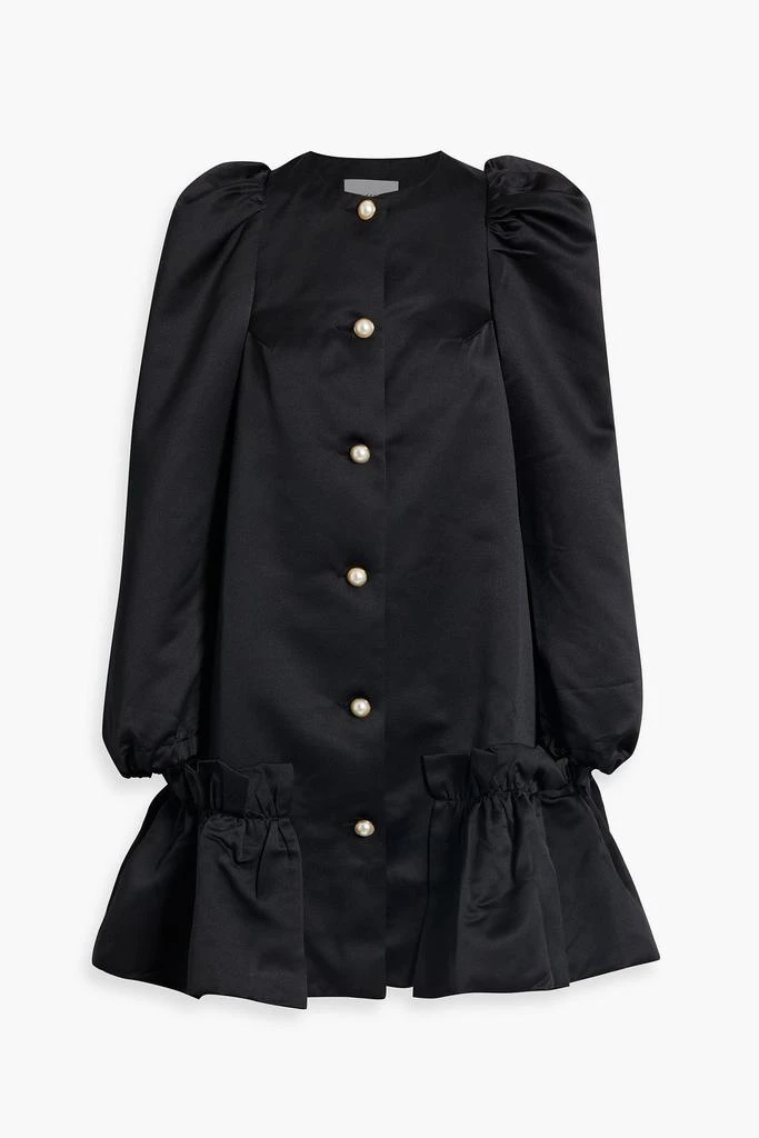 Sleeper Ruffled satin mini dress 1