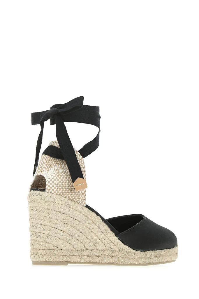 Castaner Black canvas Carina wedges 2
