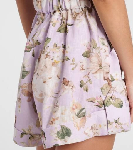 Zimmermann Acacia floral linen playsuit 5