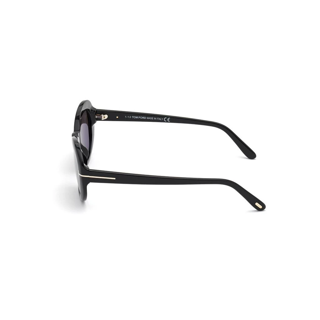 Tom Ford Tom Ford Shiny Black & Smoke Round Sunglasses FT0819-5401A 3