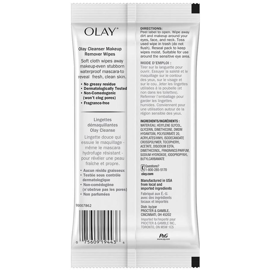 Olay Makeup Remover Wipes No scent 6