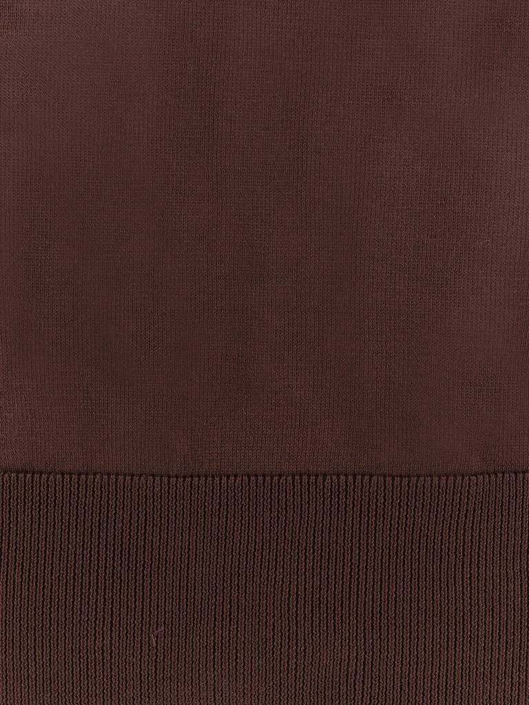LANEUS Knitted polo shirt with ribbed profiles 3