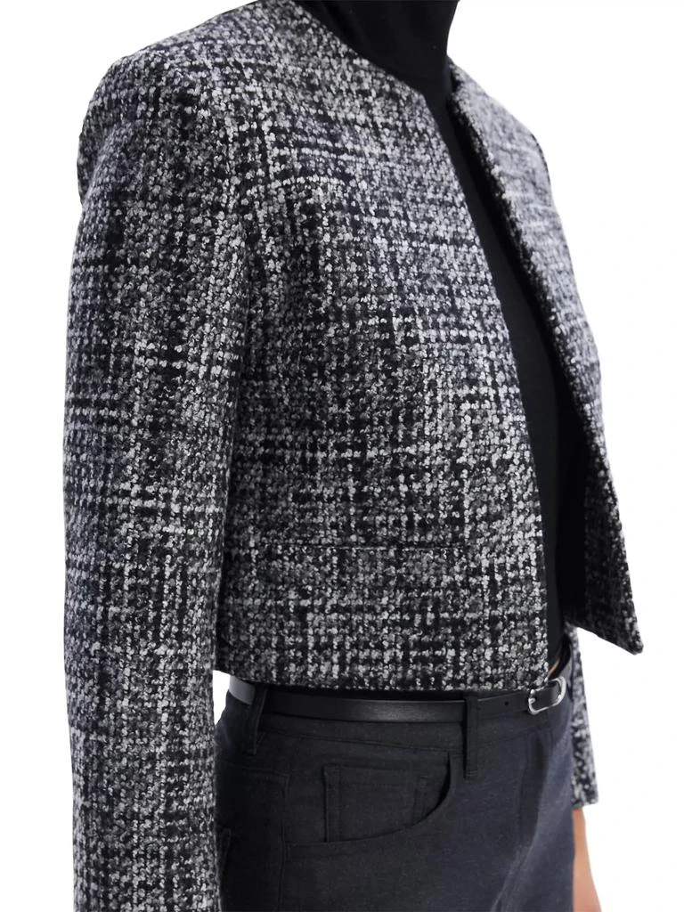 Theory Wool-Blend Tweed Crop Jacket 6