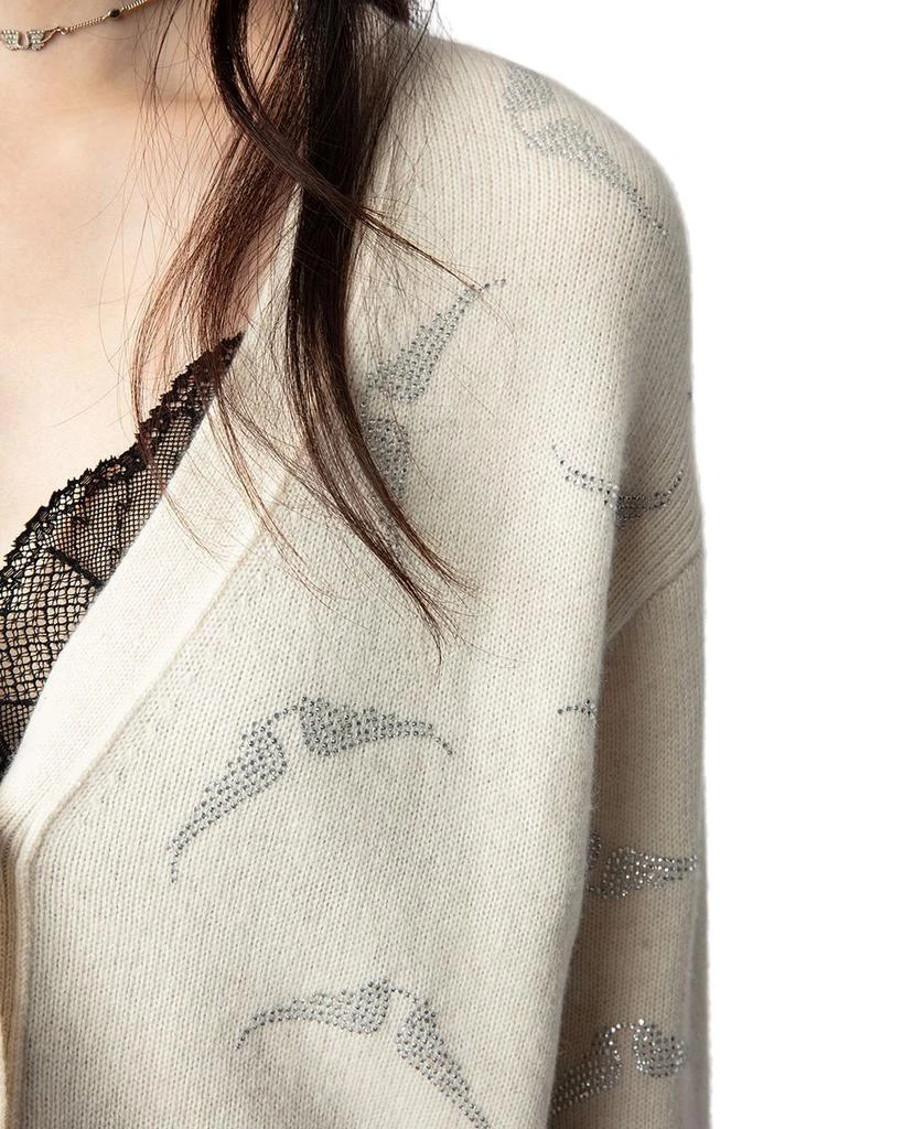 ZADIG 
VOLTAIRE Cashmere Diamante Wing Cardigan 5