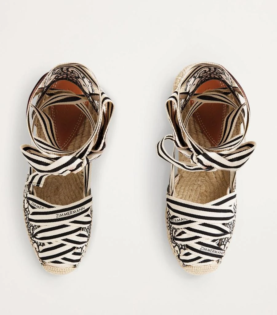 Zimmermann Embroidered Espadrille Wedges 95 3