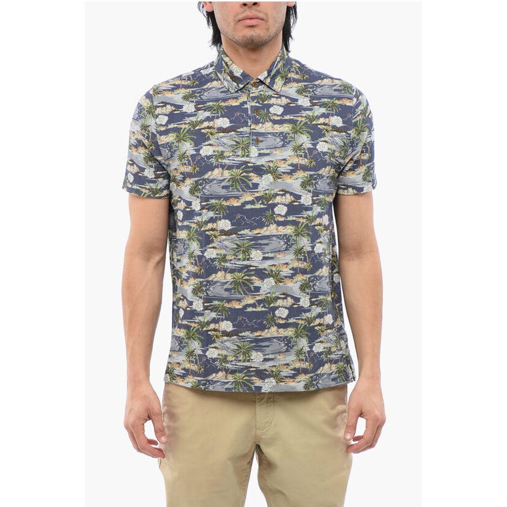 ALTEA Beach Print Cotton Men's Polo