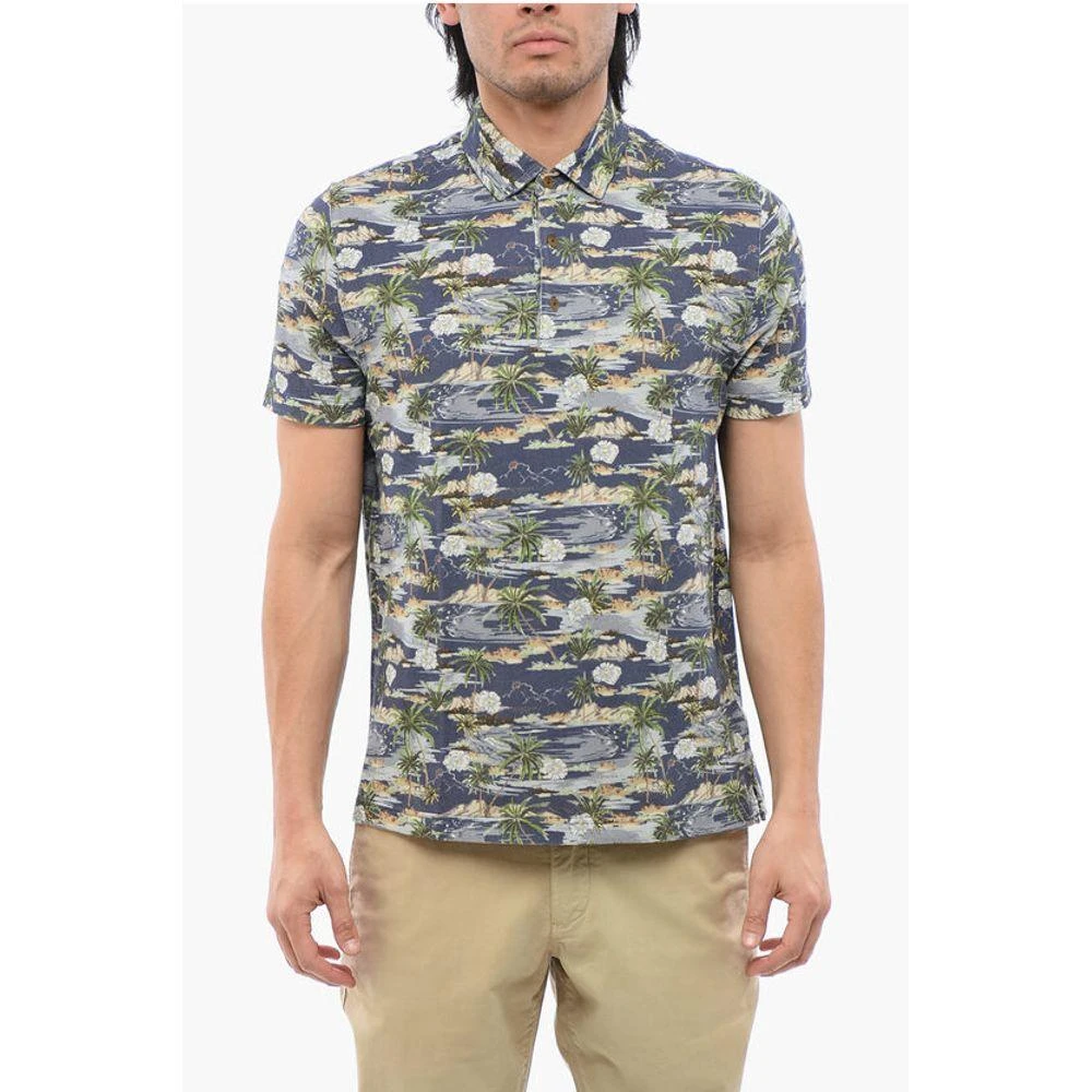 ALTEA Beach Print Cotton Men's Polo 1