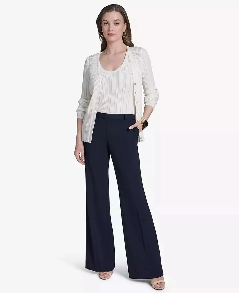 HALSTON Women's Front Slash Pocket Pant 4