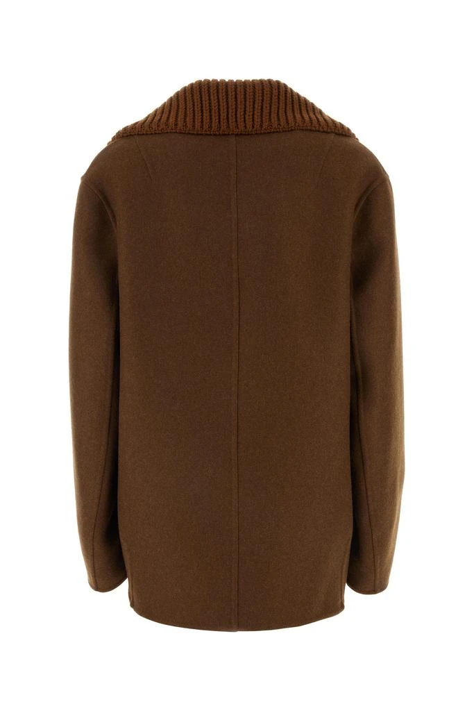 Ermanno Scervino Brown wool blend coat 1