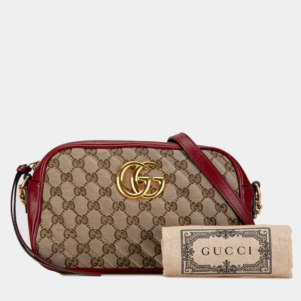 Gucci Gucci Small GG Canvas Marmont Crossbody 8