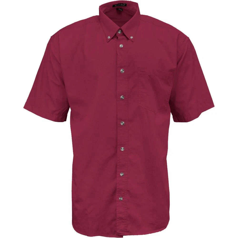 River's End EZCare Woven Short Sleeve Button Up Shirt 1