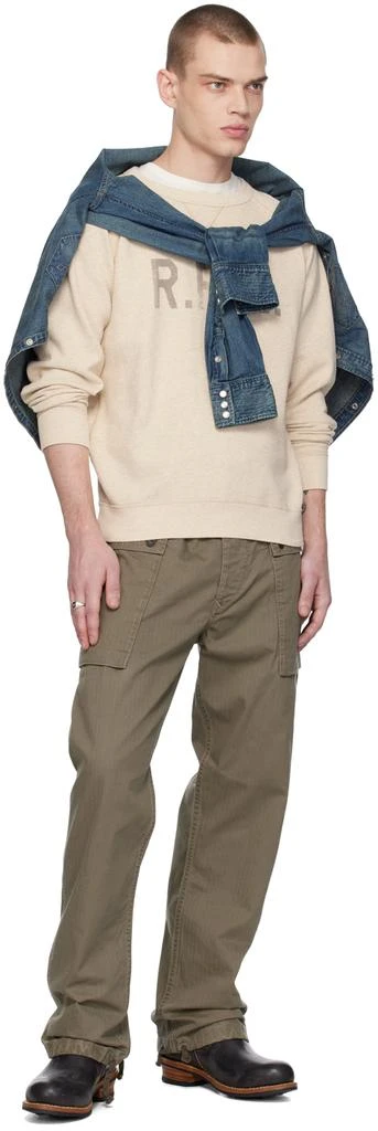 RRL Beige Raglan Sweatshirt 4