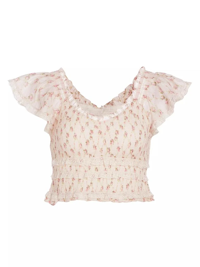 LOVESHACKFANCY Beaming Crop Top 1
