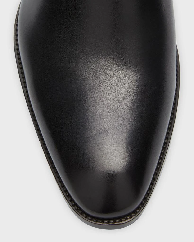 Yves Saint Laurent Men's Wyatt 40 Leather Chelsea Boots 5