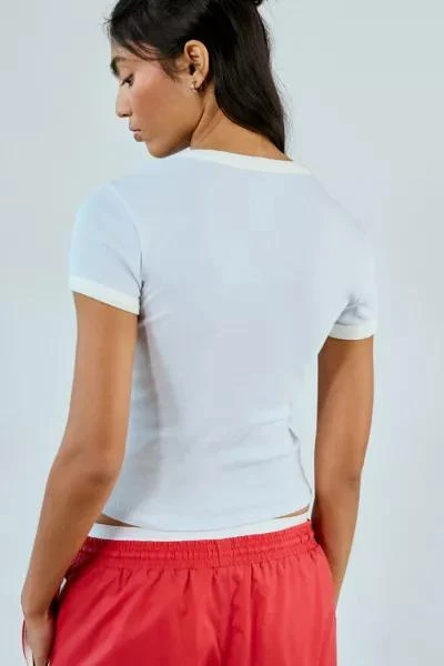 BDG BDG Too Perfect Join The Club Graphic Ringer Baby Tee 3