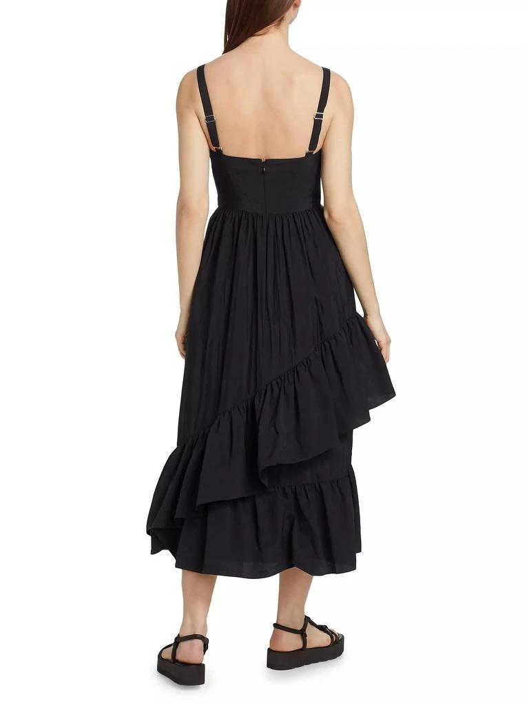 Cinq à Sept Amy Asymmetric Ruffle Midi-Dress 5