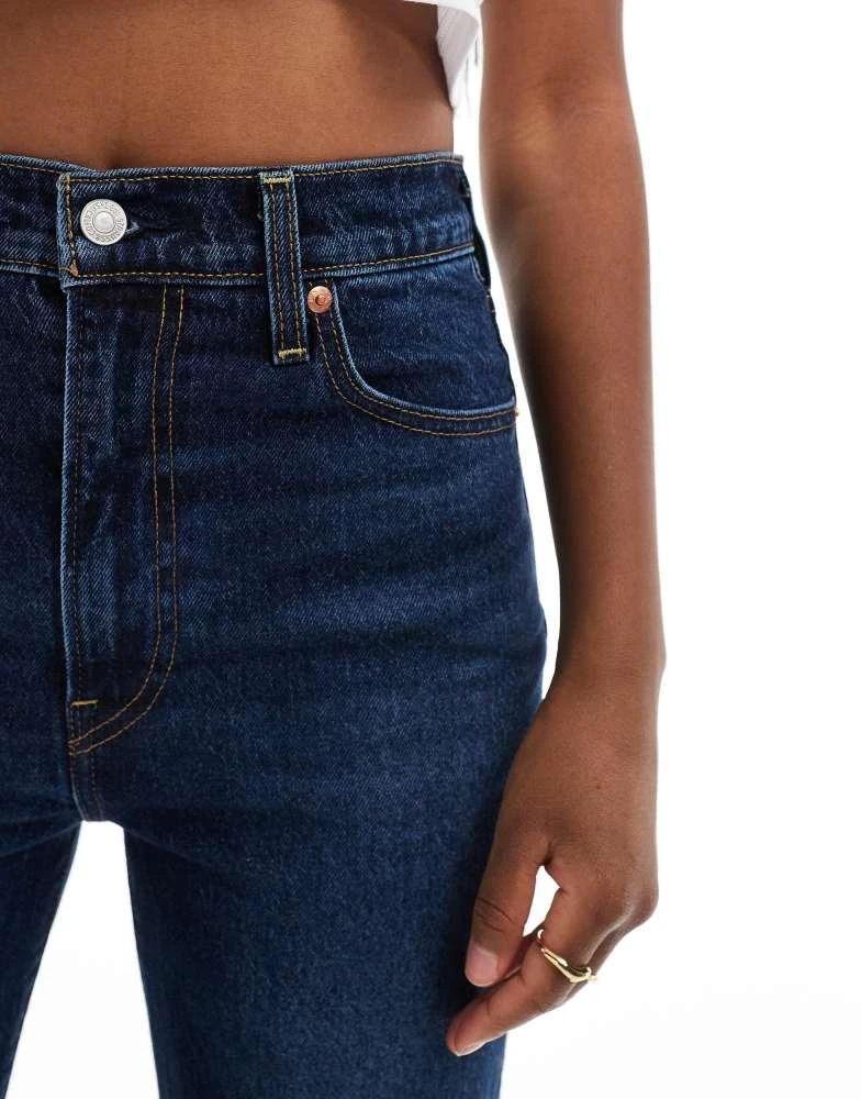 Levi's Levi's ribcage bells high rise flare jeans in mid blue 4