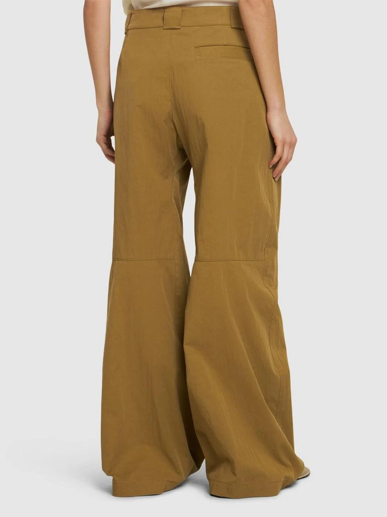 LEMAIRE Wide Leg Pleated Cotton Pants 2