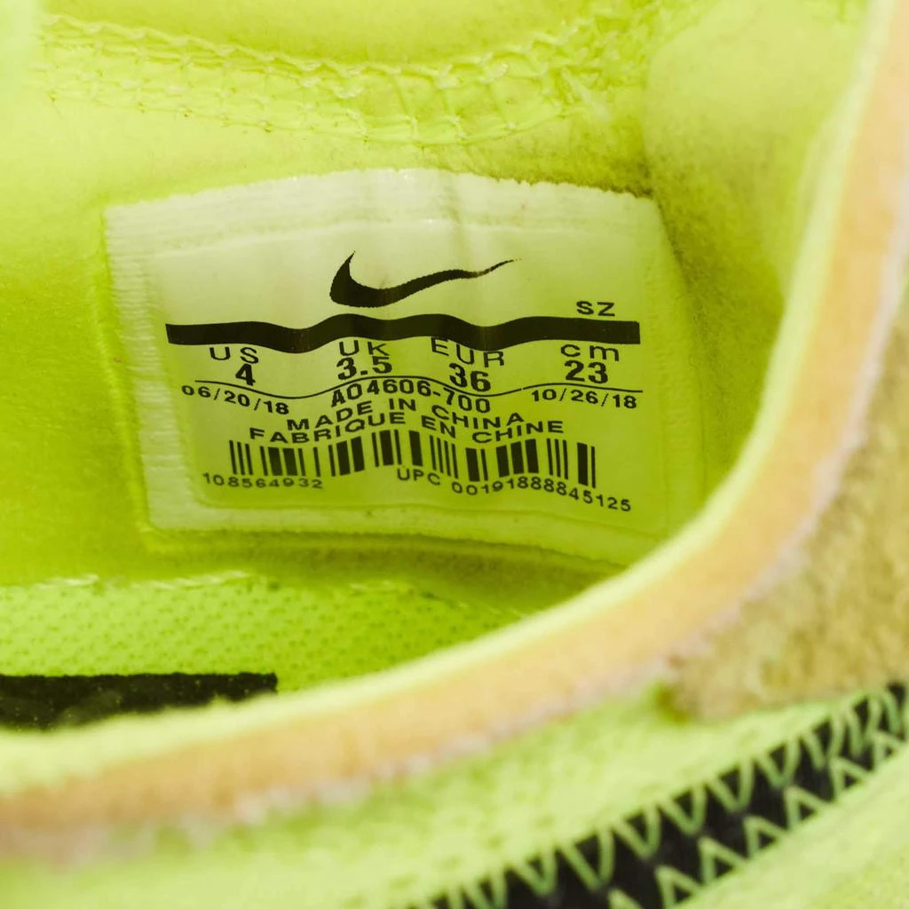Off-White Off-White x Nike Green Mesh and Suede Force 1 Low White Volt Sneakers Size 36 7
