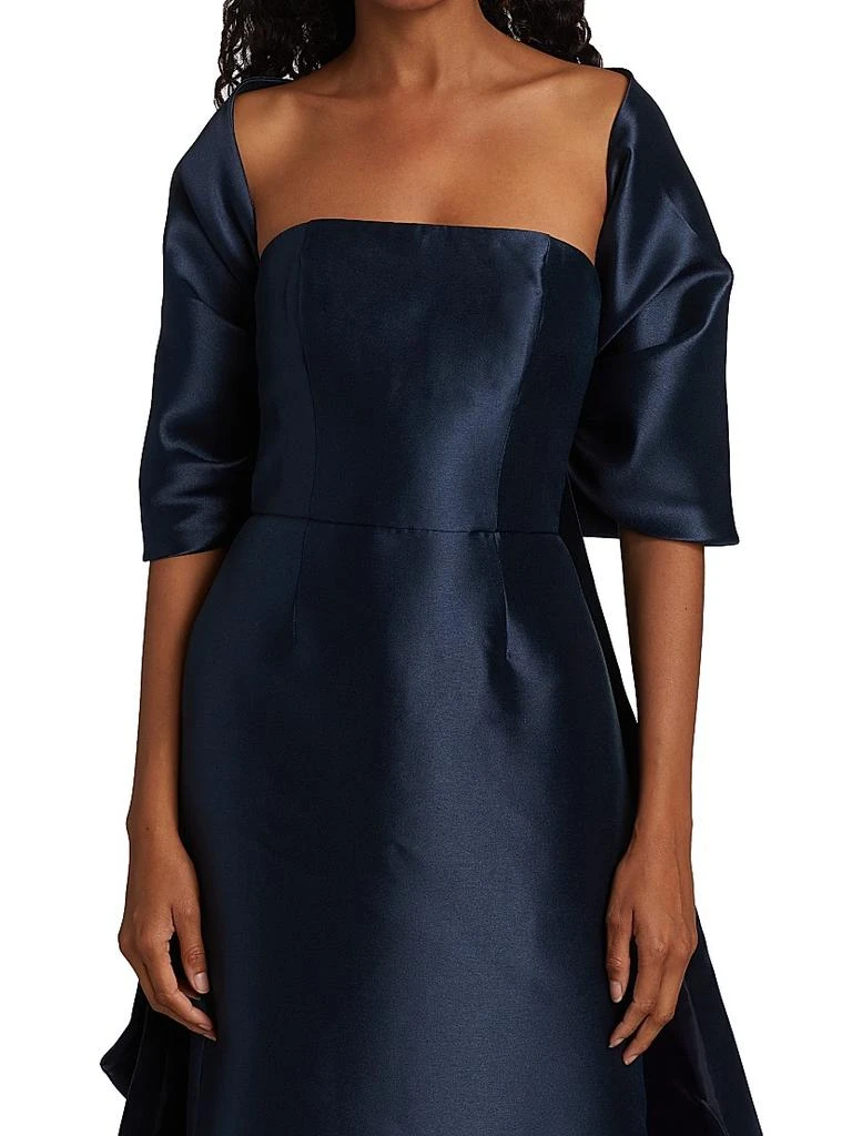 Amsale Mikado Shoulder Wrap 3