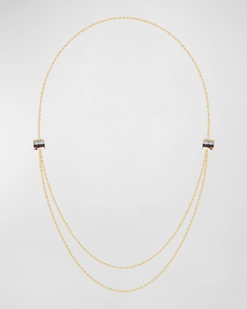 Boucheron Quatre 18K Gold Brown PVD & Diamond Necklace 3