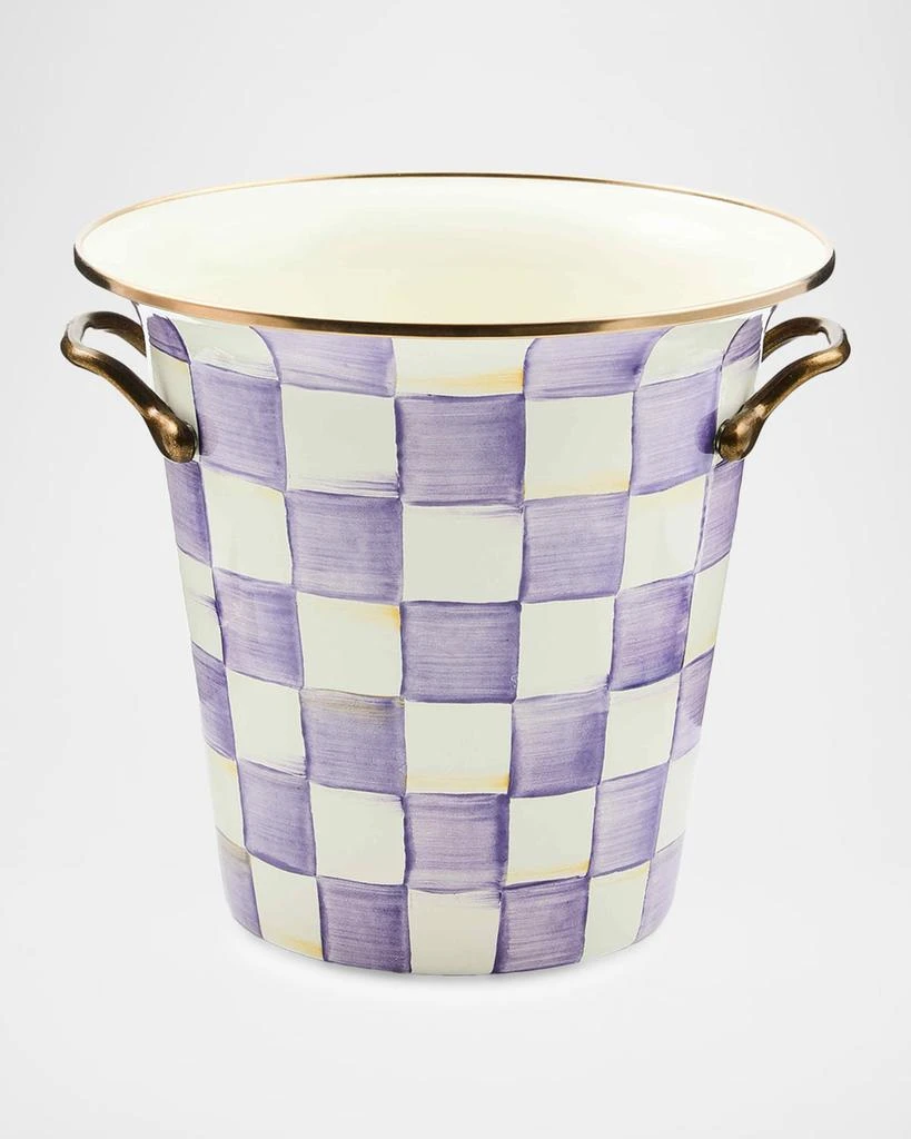 MacKenzie-Childs Violet Check Wine Cooler