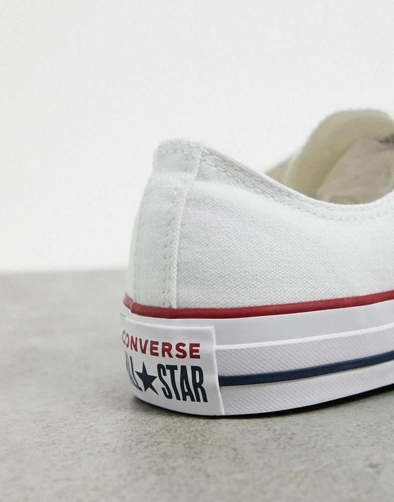 Converse Converse Chuck Taylor All Star Ox Wide Fit trainers in white 4