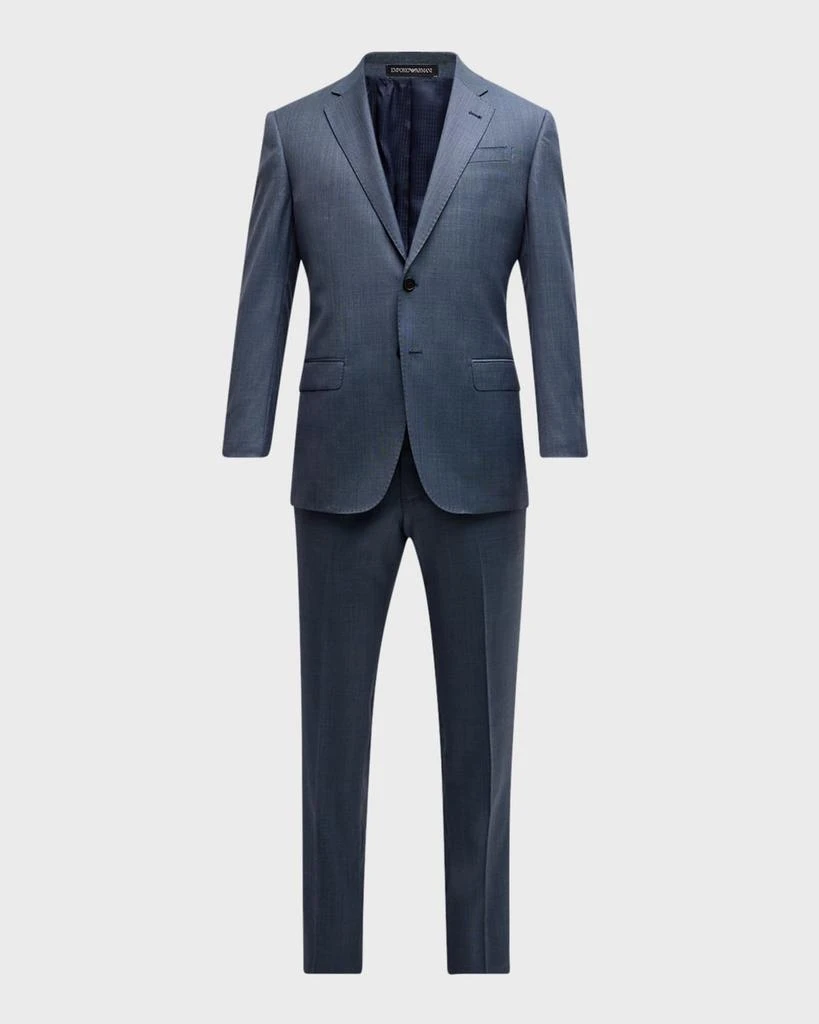 Emporio Armani Men's Solid Wool-Blend Suit 1