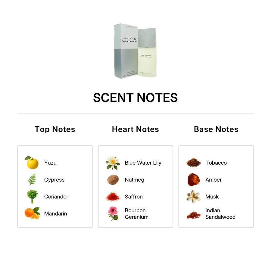 Issey Miyake Issey Miyake L
Eau d
Issey pour Homme Mens EDT 2