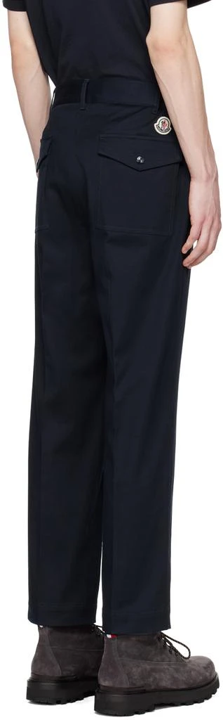 Moncler Navy Elasticized Trousers 3