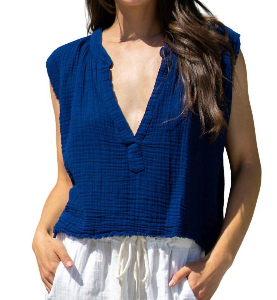 9seed Idyllwild Sleeveless Top In Pacific