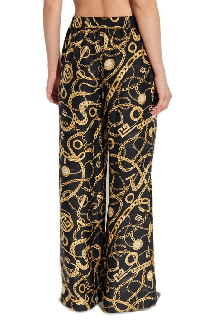 Balmain Balmain Chains Patterned Flowing Printed Trousers 3