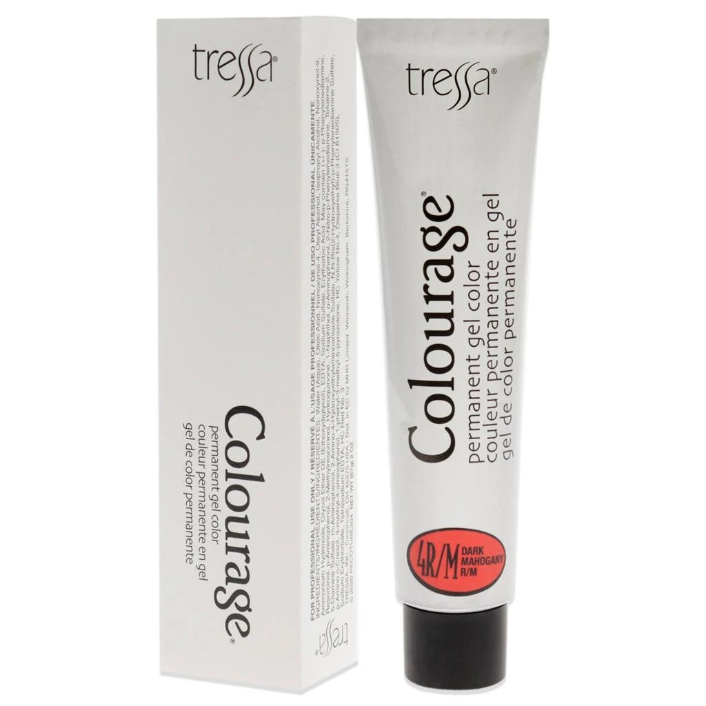 Tressa Colourage Permanent Gel Color - 4RM Dark Mahogany by  for Unisex - 2 oz Hair Color 4