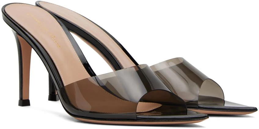 Gianvito Rossi Black Elle 85 Mules 4