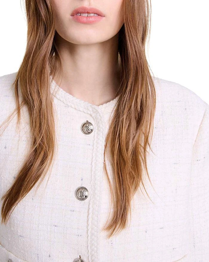 Maje Voyce Braided Tweed Cardigan 6