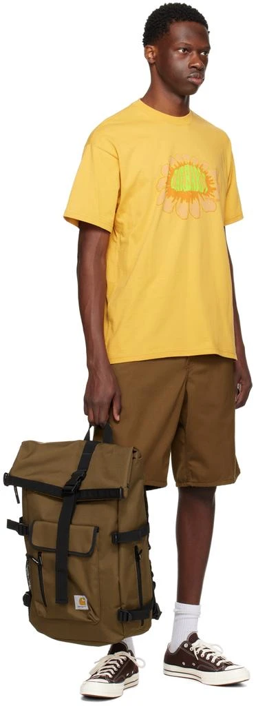 Carhartt WIP Yellow Pixel Flower T-Shirt 4