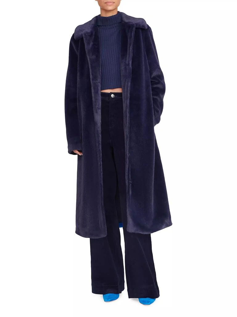 Staud Dubois Single-Breasted Teddy Coat 3