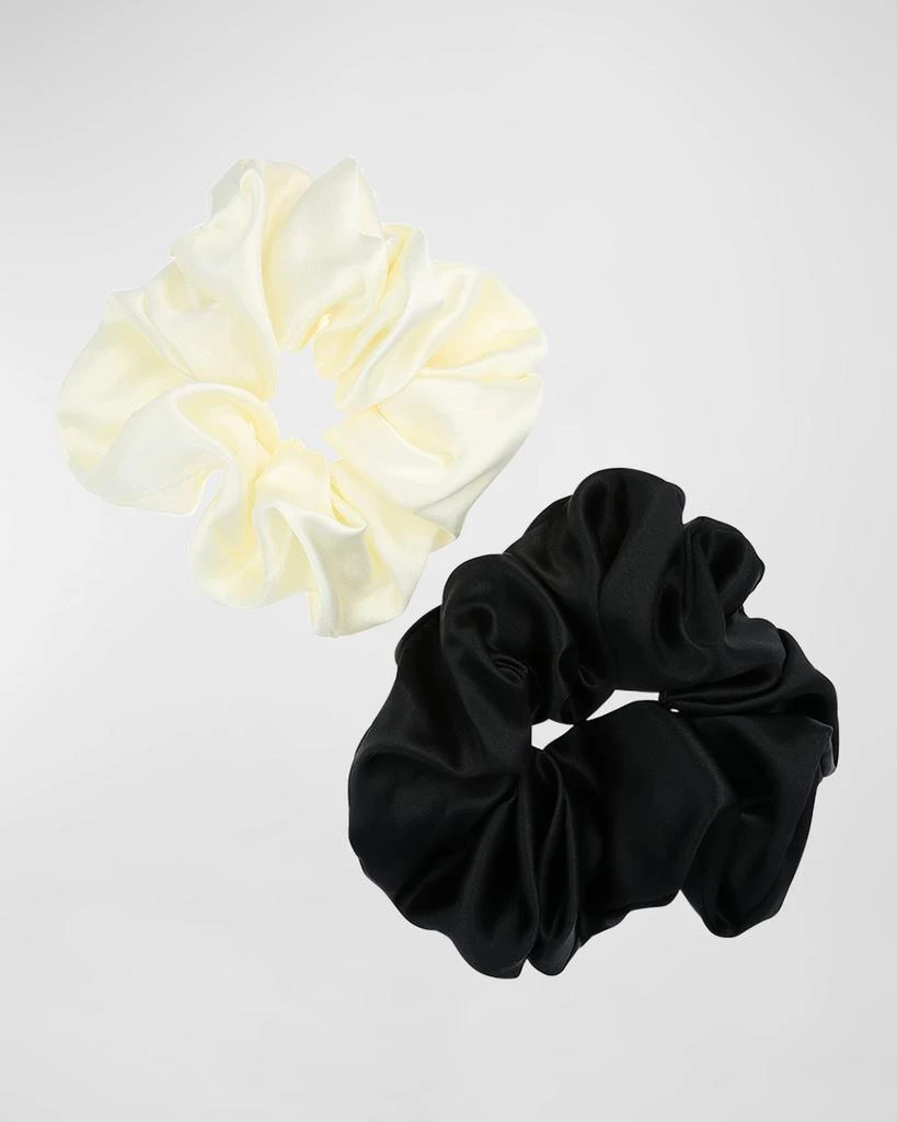 L. Erickson Large Silk Ponytail Holders, Set of 2 1
