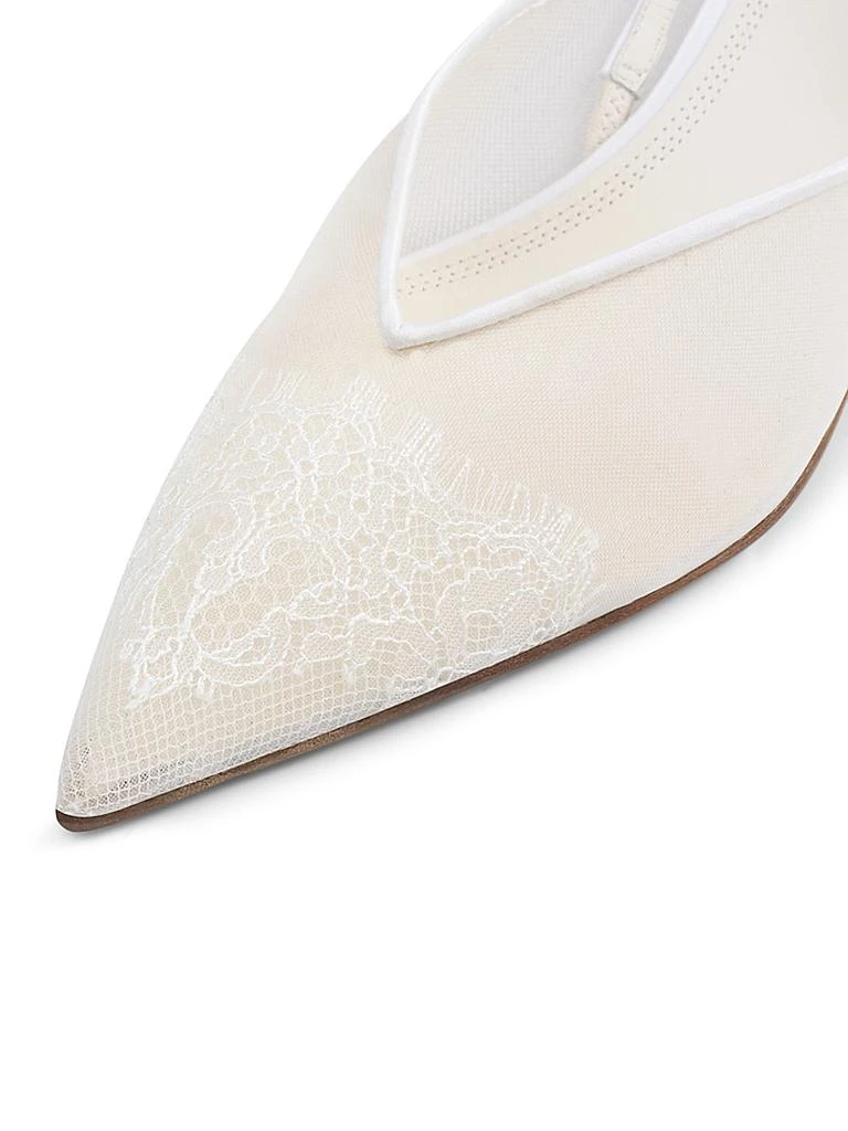 NEOUS Irena Lace 40MM Slingback Kitten Heels 3