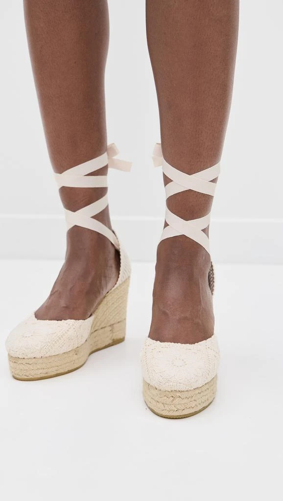 Manebi Wedge Crochet Espadrilles 2