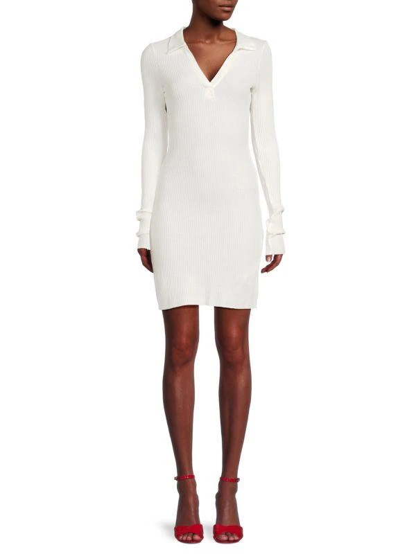 The Range Ribbed Mini Bodycon Dress 1