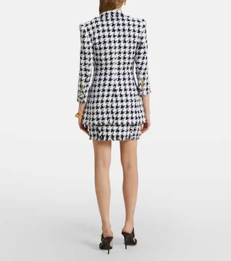 Balmain Houndstooth tweed blazer 3