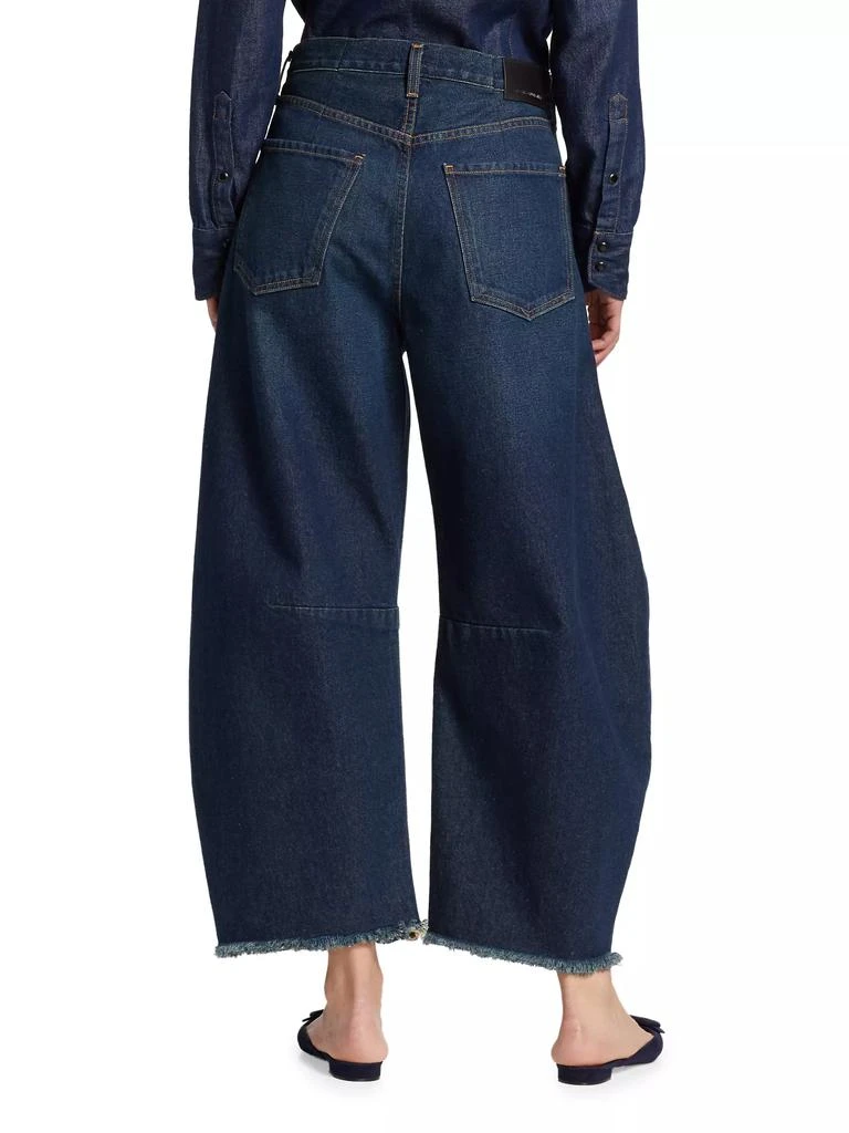 Citizens of Humanity Horseshoe Wide-Leg Frayed Jeans 5