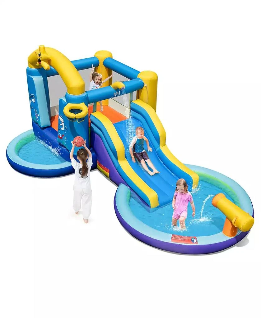 Gymax Kids Inflatable Water Slide Park Bounce Castle w/ 50 Ocean Balls
735W Blower 10